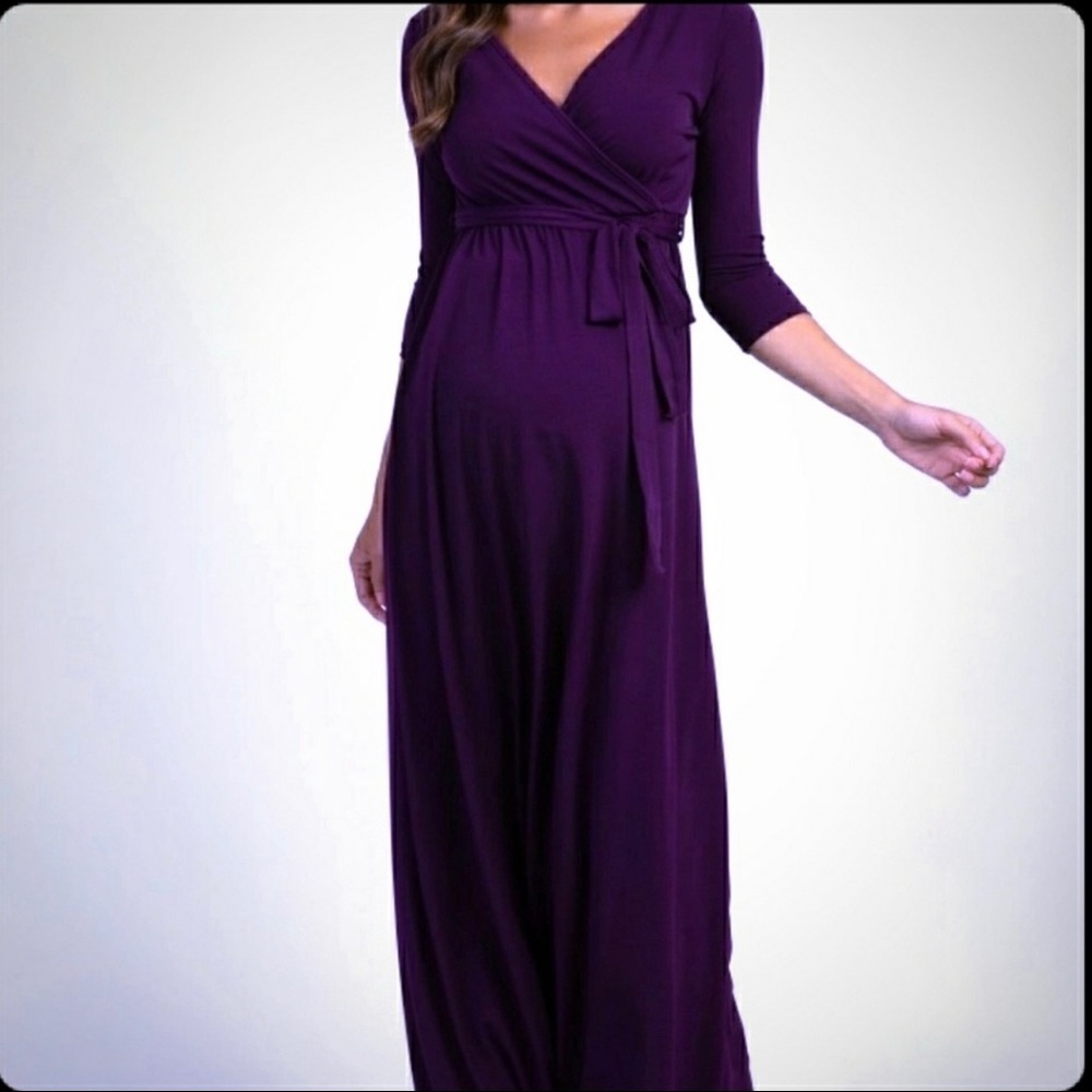 Purple Pink blush maxi dress